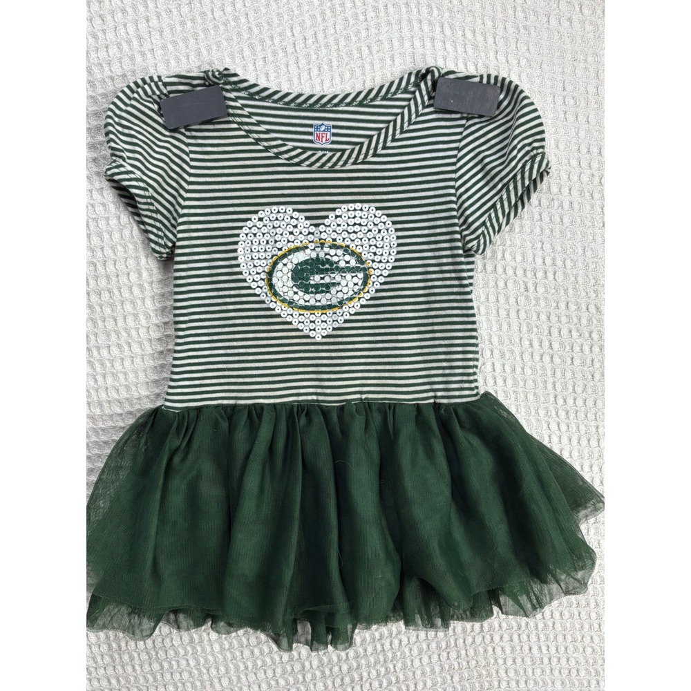 Gameday Toddler NFL Green Bay Packers Tutu Dress 24M Green White